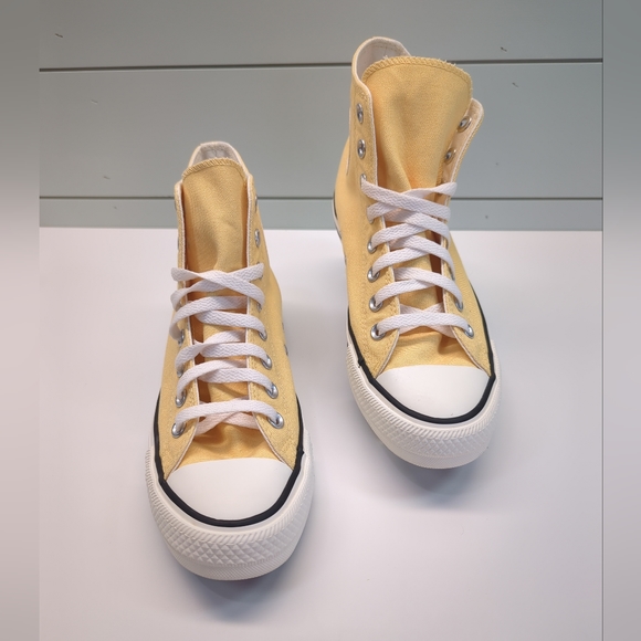 Converse Chuck Taylor All Star CTAS By You Yellow Canvas Skateboard Sneakers - Picture 2 of 7